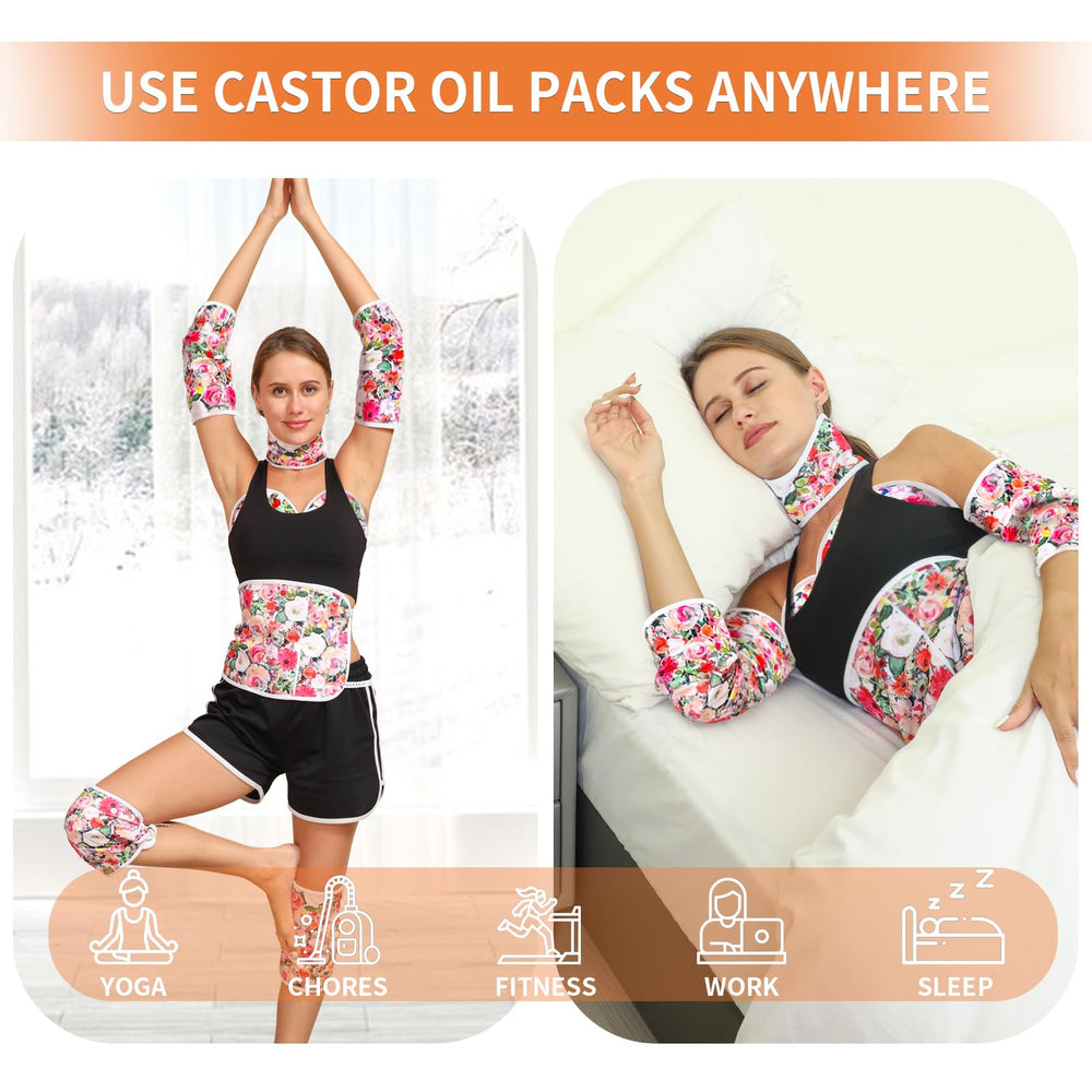 Zipper pouch for hot/cold pack included with the wrap