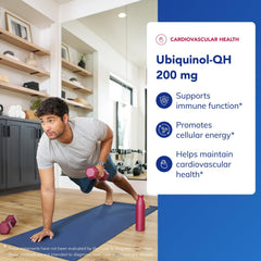Kaneka Ubiquinol 200 mg label on bottle