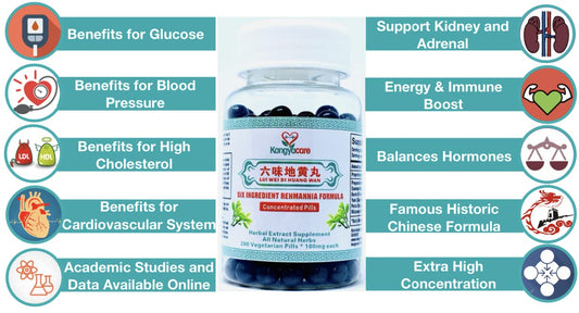 Close-up of Six Ingredient Rehmannia Formula pills