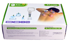 Removable biomagnetic points on cupping cups