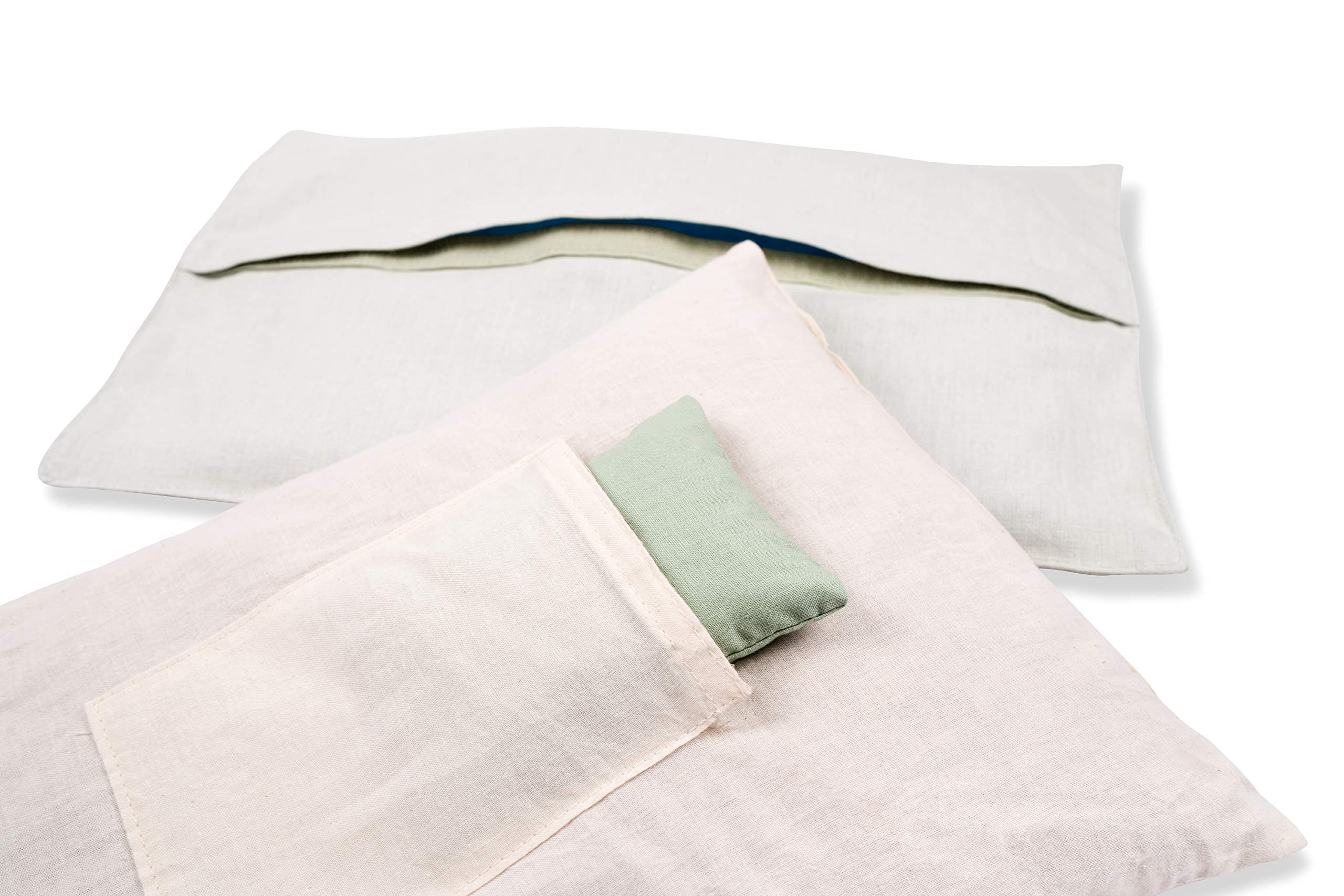Close-up of the cotton linen fabric texture