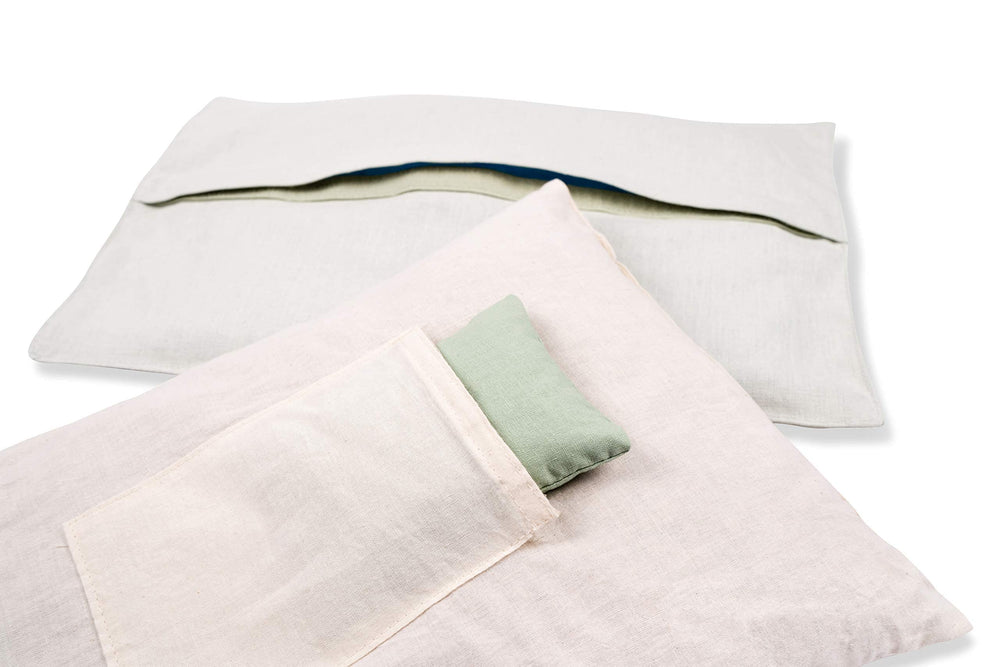 Close-up of the cotton linen fabric texture