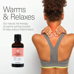 Label of Kanjo Natural Pain Relief Oil
