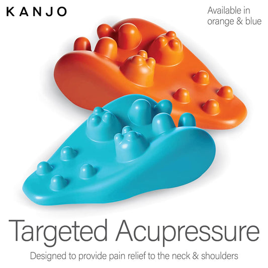 Close-up of Kanjo neck pillow showing high-density foam core