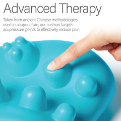 Kanjo cushion displaying multiple pressure knobs for targeted relief