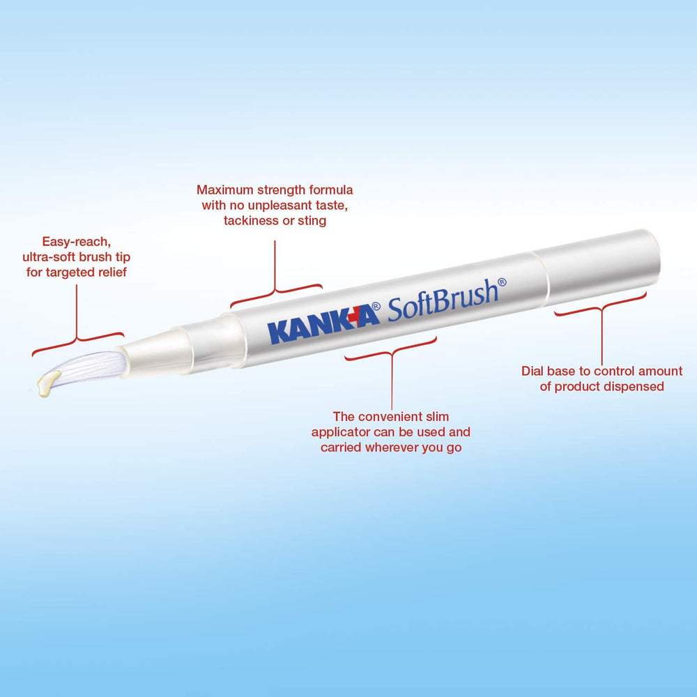 Gel being applied to tooth or gum area