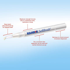 Gel being applied to tooth or gum area