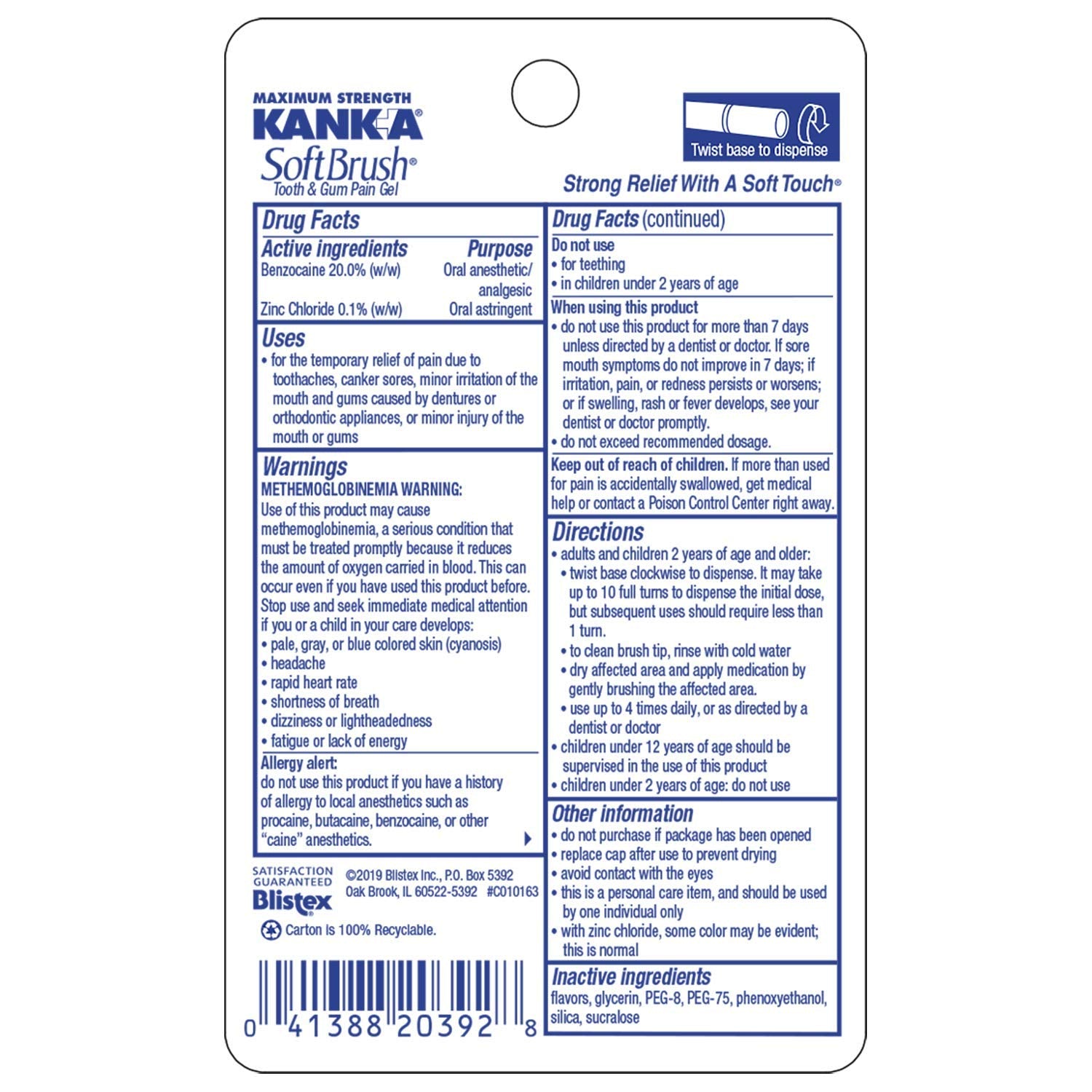 Kank-A SoftBrush 3-pack back packaging