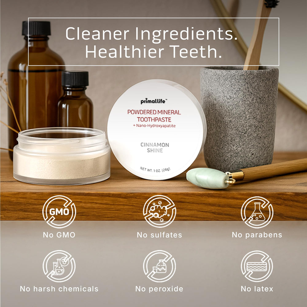 Kaolin and Bentonite clay ingredients in toothpowder