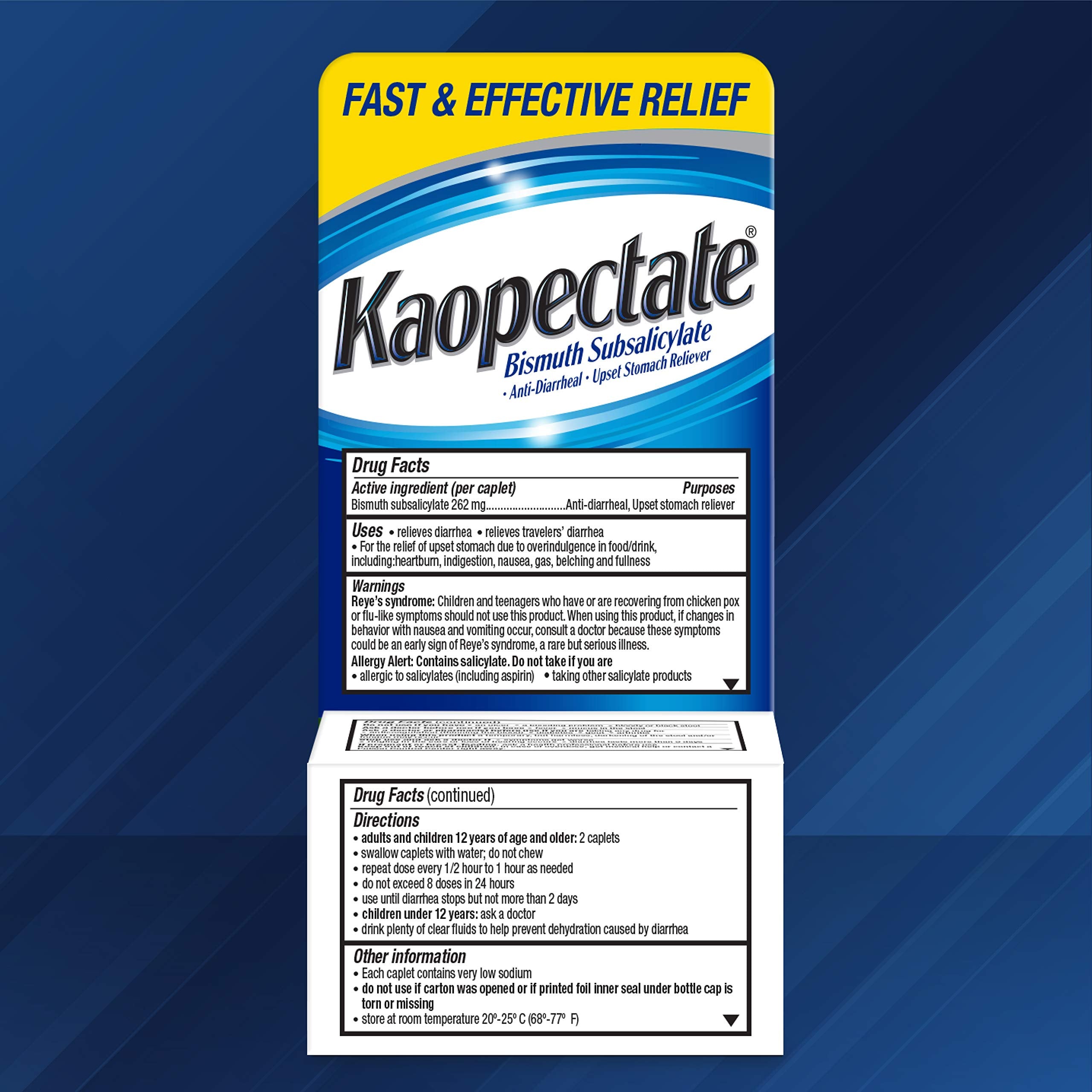 Kaopectate caplets in a jar illustrating steady home-use supply.