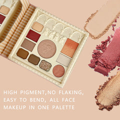 K'APEINE 10Colors palette pink exterior with lace detail.