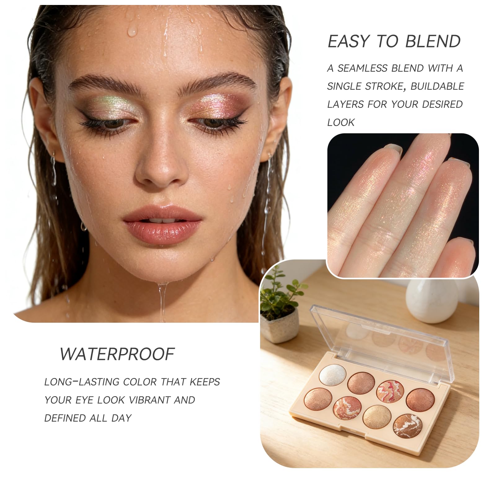 K'APEINE highly-pigmented, buildable shades enable versatile looks