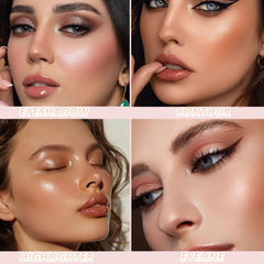 K'APEINE Nude Eyeshadow Palette pearlescent shades for subtle glow