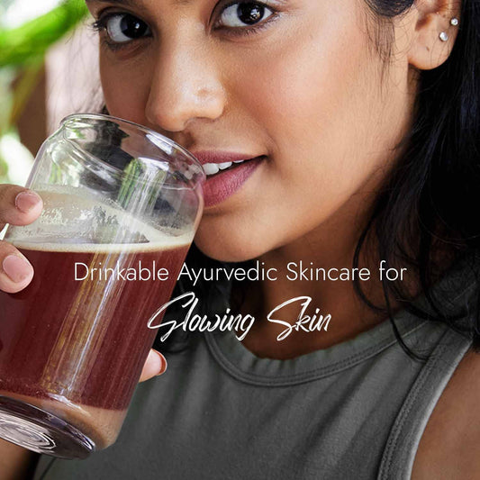 Close-up of Glow Mix powder sachet