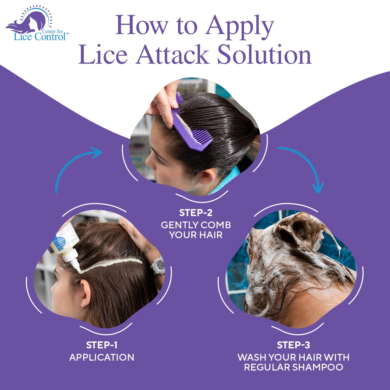 Kapow head lice shampoo for safe family use with kids and adults.