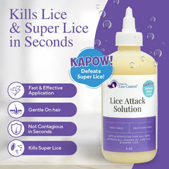 Kapow lice eggs removal action demonstrates effective treatment
