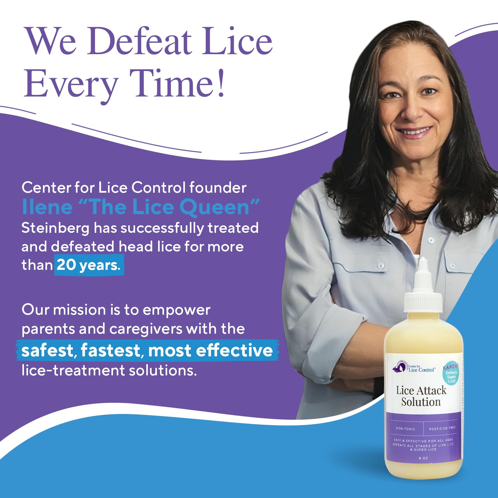 Kapow pleasant scent highlights a refreshing lice treatment experience