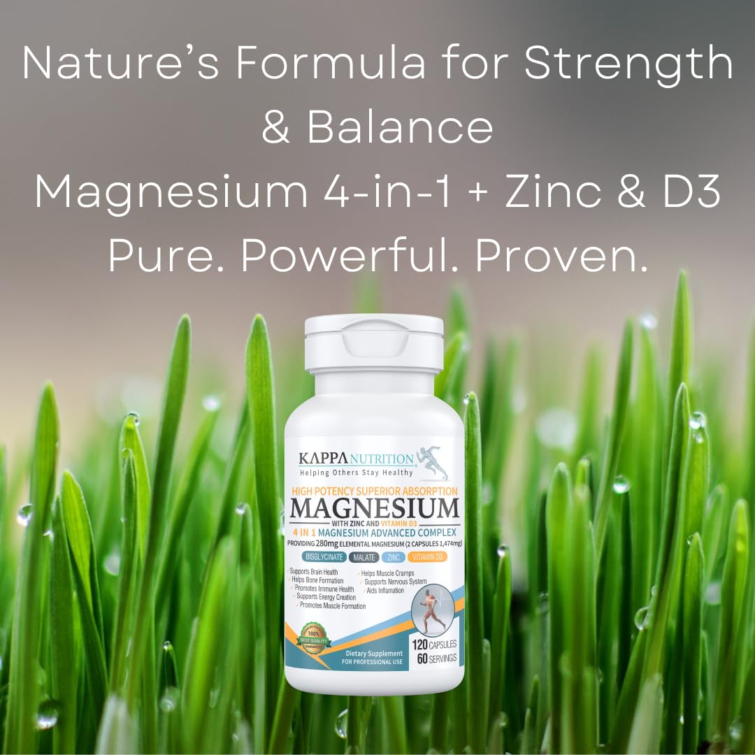 Vegan magnesium capsules in the bottle