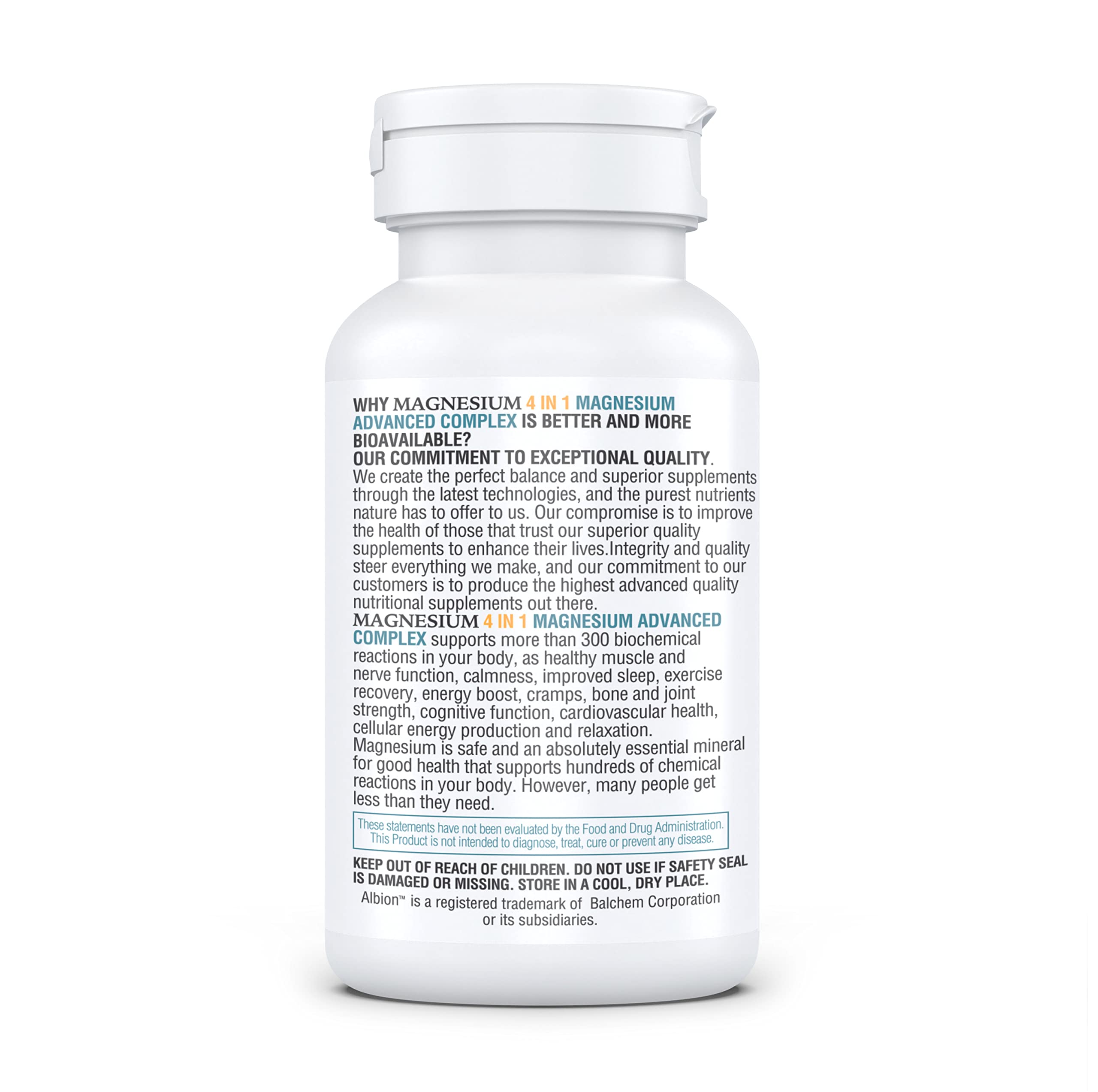 Concept image illustrating sleep, focus, and mood support with Magnesium 4-in-1