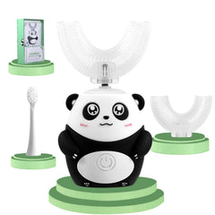 KAQINWX Kids U Shaped Electric Toothbrush panda design front view