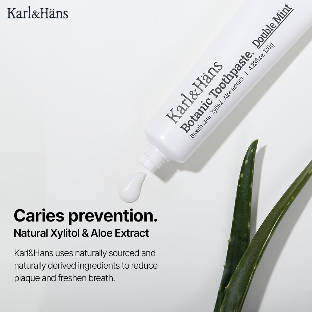 Toothpaste tube highlighting fluoride for cavities and enamel protection