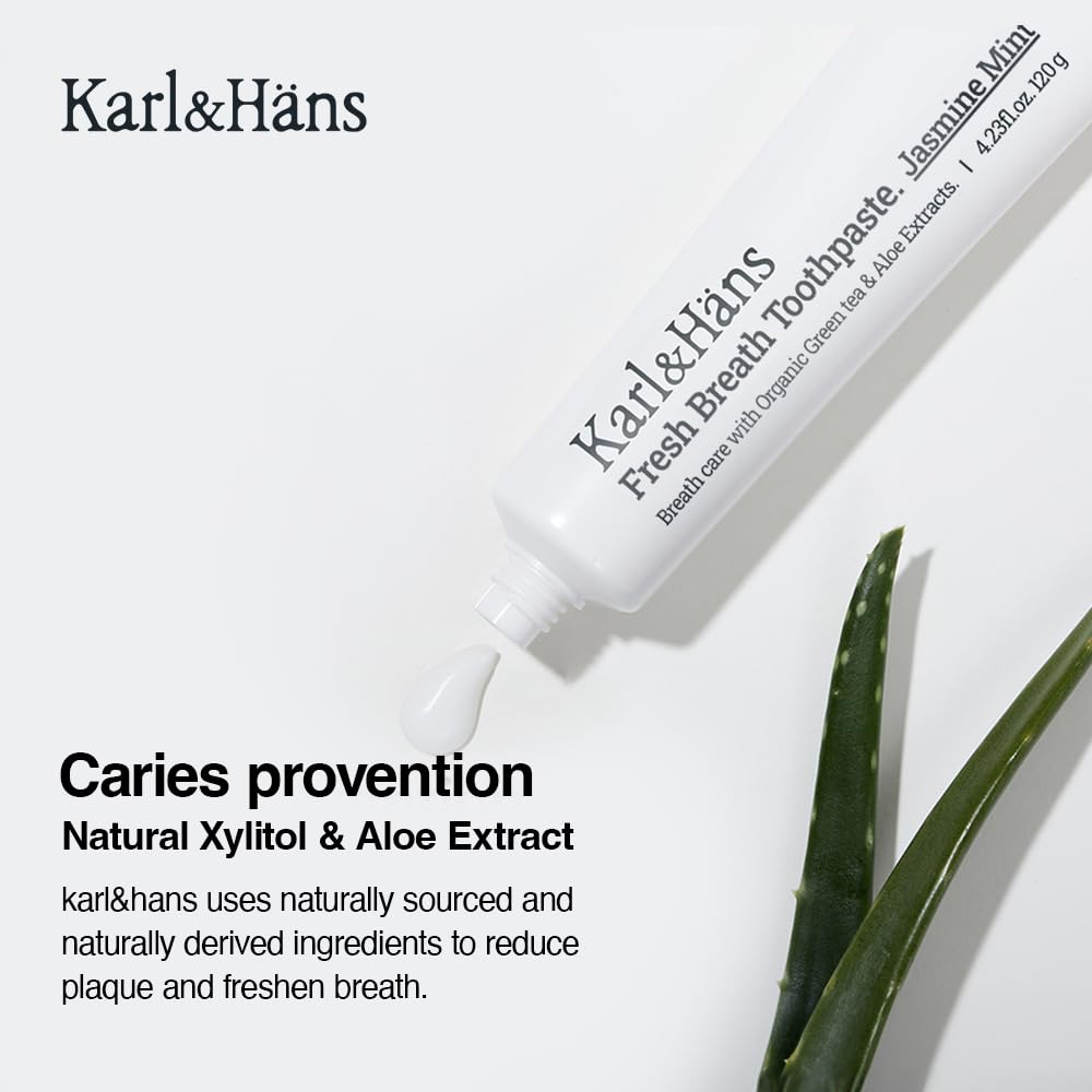 Toothpaste with natural xylitol and aloe for enamel strengthening