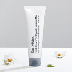 Karl & Hans Jasmine Mint toothpaste packaging showing 4.23 oz