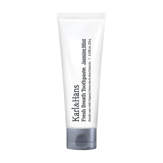 Close-up of Jasmine Mint toothpaste highlighting delicate flavor