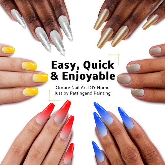 Karroy 100 sponges for seamless gradient blending in nail art