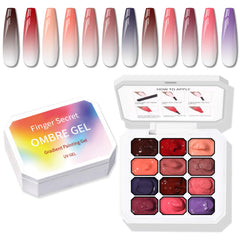Karroy no-wipe ombre gel palette for cleaner gradient finishes.