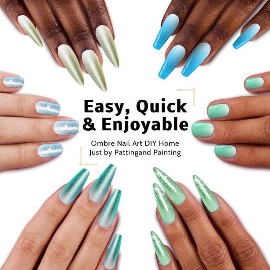 Karroy ombre gel palette designed for beginner-friendly gradient nail art.
