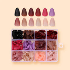 KASOICRA 12-pack almond nails color 02 offers durable, reusable faux nails for DIY use