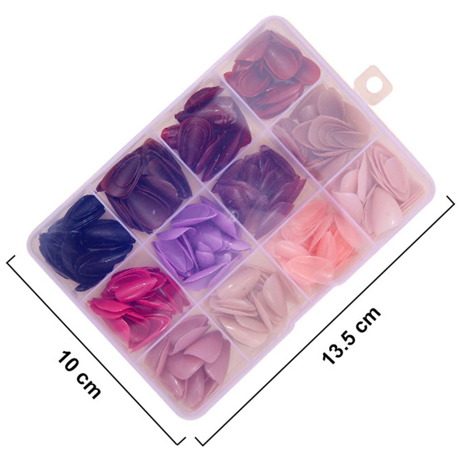 KASOICRA 12-pack almond nails color 04 includes 12 sizes for a precise fit