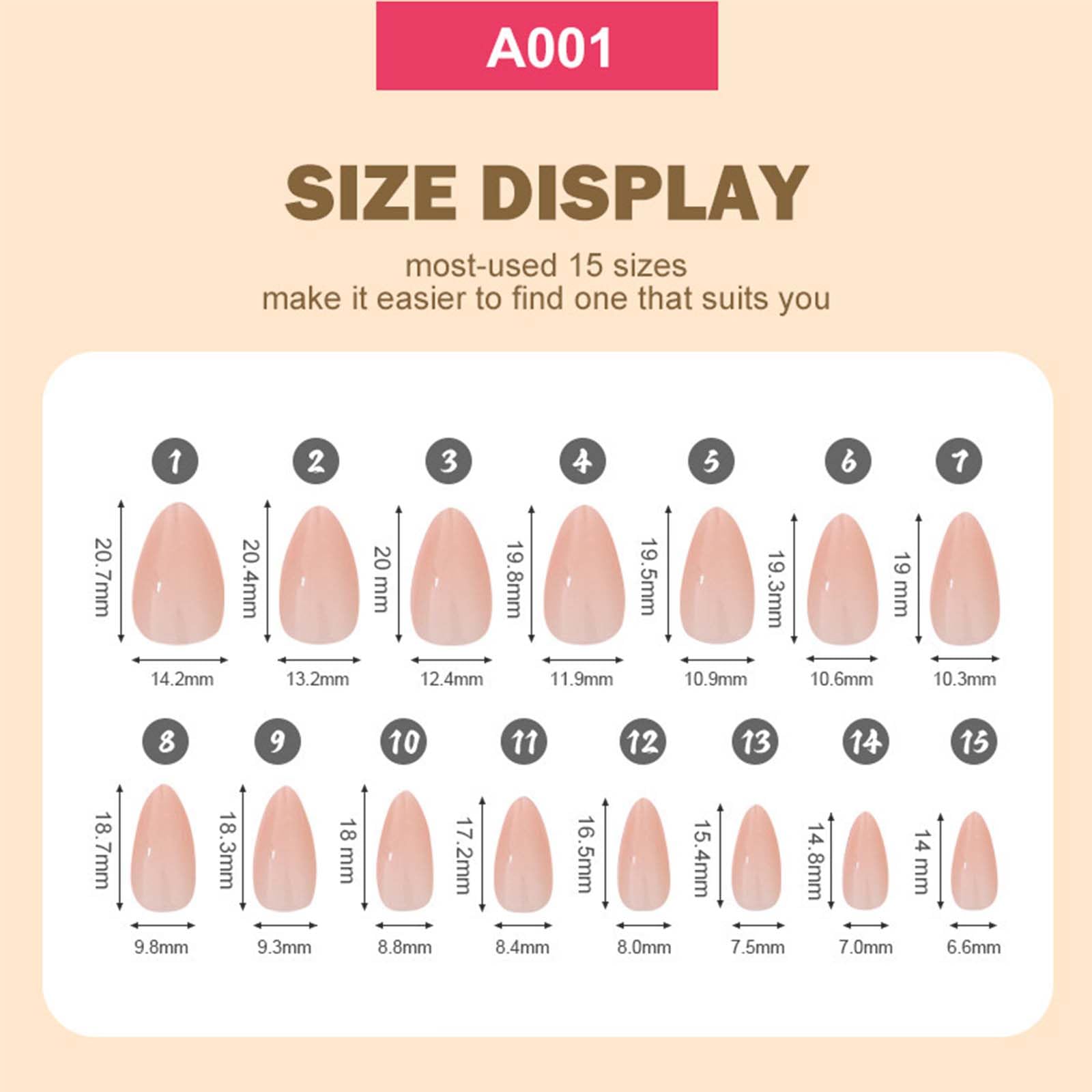 KASOICRA 12-pack almond nails color 07 guarantees safe, non-toxic materials for nail lovers