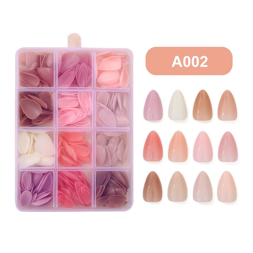 KASOICRA almond press-on nails glossy finish for salon-like shine at home