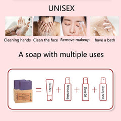 Kastu soap in foaming net demonstrates easy lather, a mild cleanse for body and face