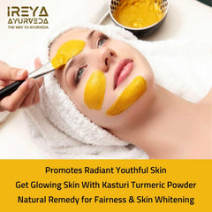 Kasturi turmeric powder for glowing skin