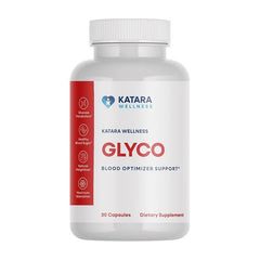 Katara Wellness Glyco bottle and capsules close-up