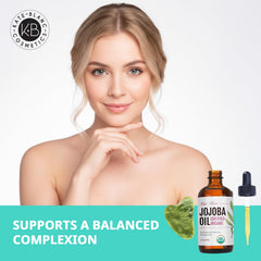 Product packaging for Kate Blanc Jojoba Oil kit with gua sha
