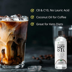 USDA Organic certification label on Kate Naturals MCT Oil