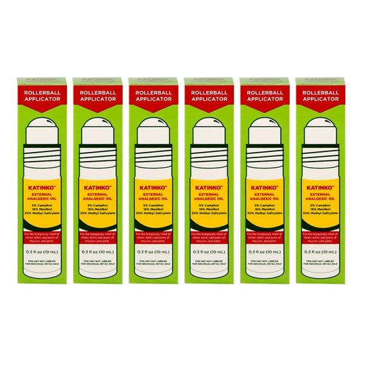 Katinko External Analgesic Oil 10ml bottle with roll-on applicator