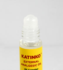 Close-up of Katinko roll-on applying to skin