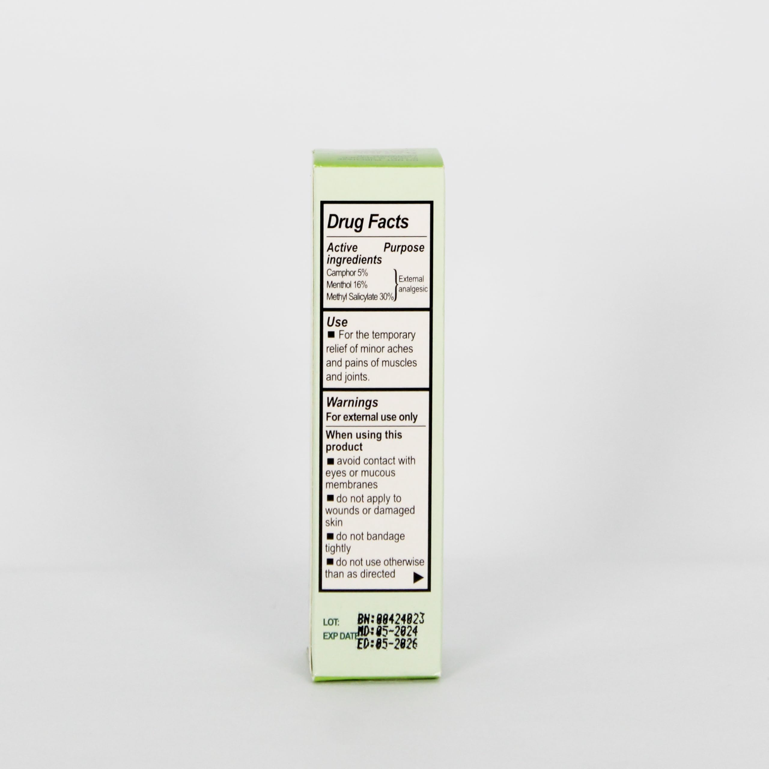 Natural ingredients Menthol, Camphor, and eucalyptus oil illustration
