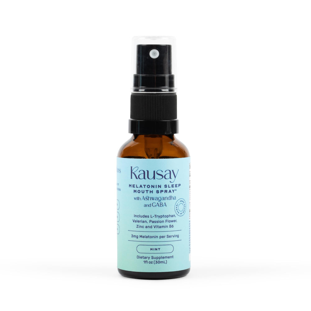 Kausay Sleep Mouth Spray 30ml bottle with mint flavor
