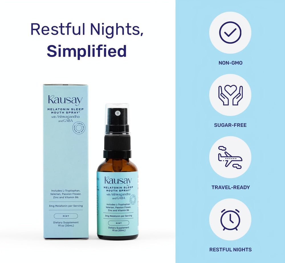 Kausay Sleep Mouth Spray packaging box