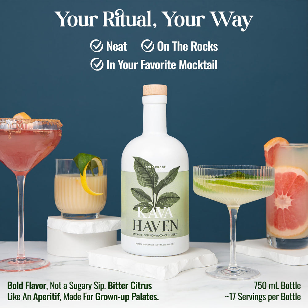 Kava Haven Non Alcoholic Spirit gluten free plant based allergen free drink