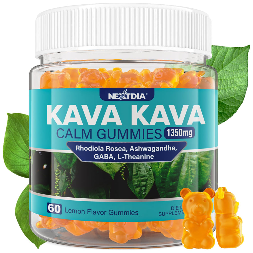 Front view of Kava Kava Gummies bottle