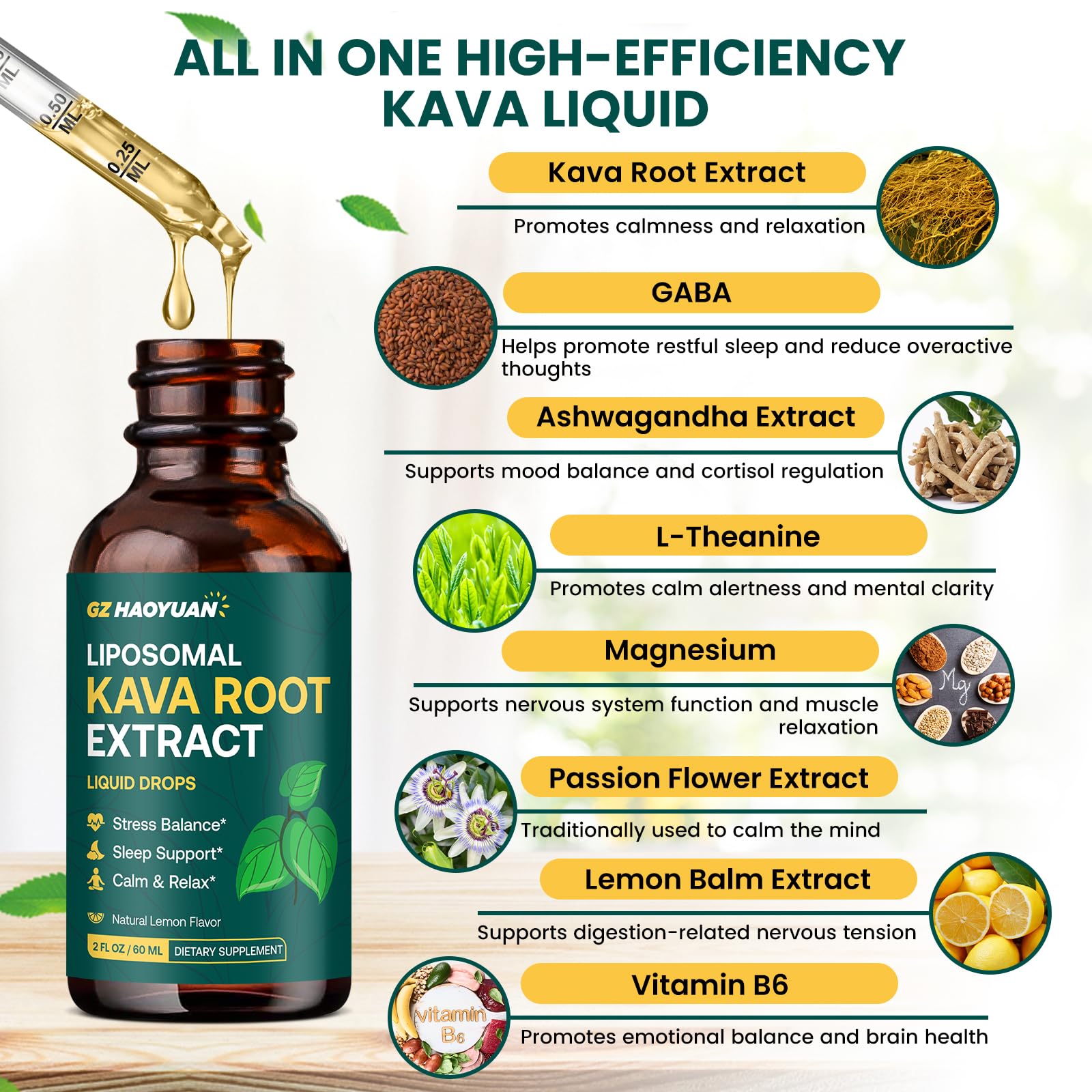 Kava Kava Root Extract 600 mg with 10% kavalactones on label