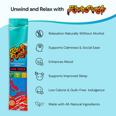 KAVA PUNCH ingredients and kava kava extract close-up