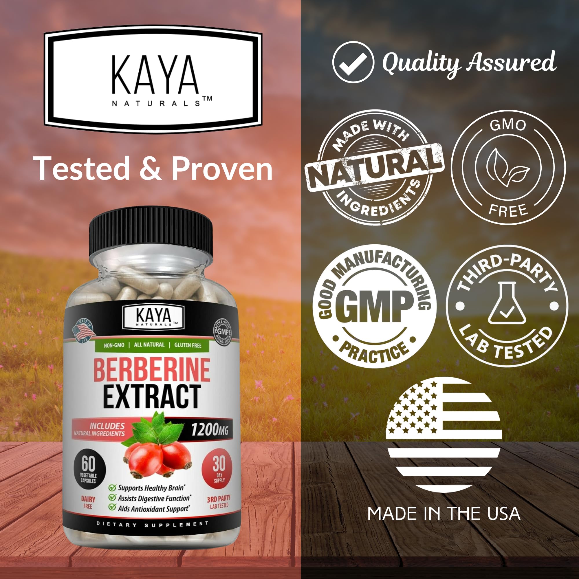 Supplement facts and ingredients panel